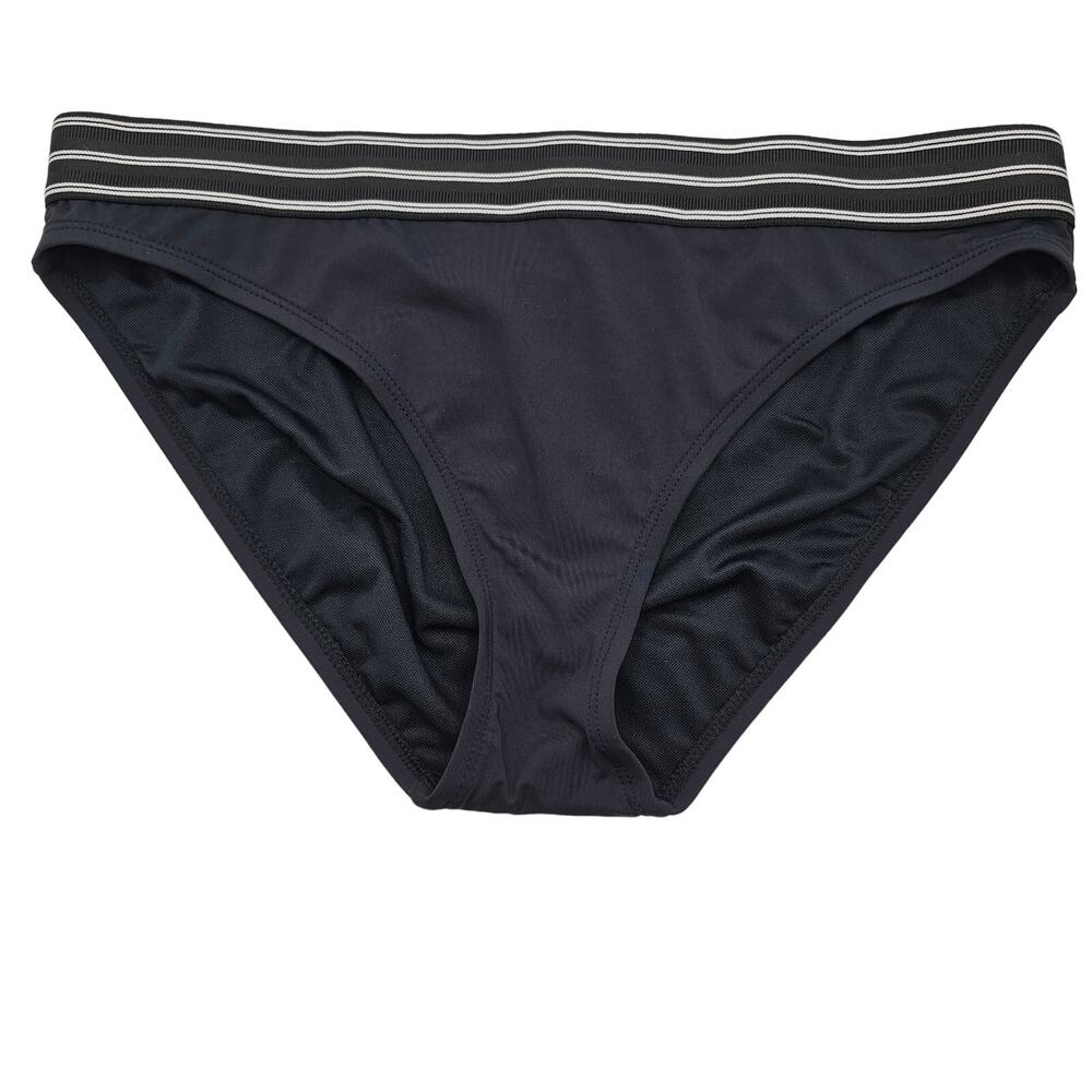 Bleu Rod Beattie Womans size 4 Off the Grid Hipster Bikini Bottom in Black NEW